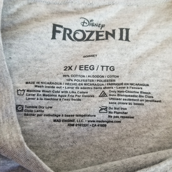 Disney Frozen 2 Princess Anna Trust your Journey Forest Graphic Tee Shirt New - Picture 4 of 7
